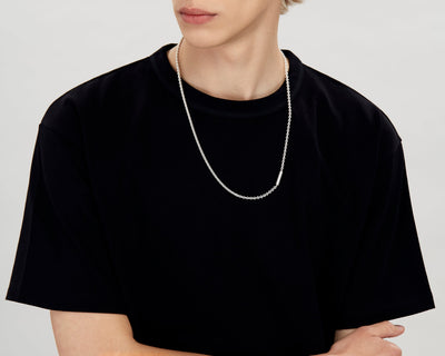 cable necklace on chain 27g